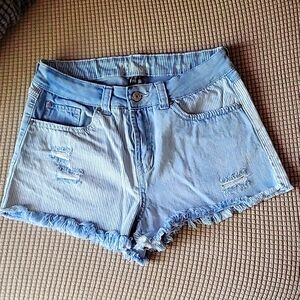 Rewash high rise stretch denim shorts size 7/28
